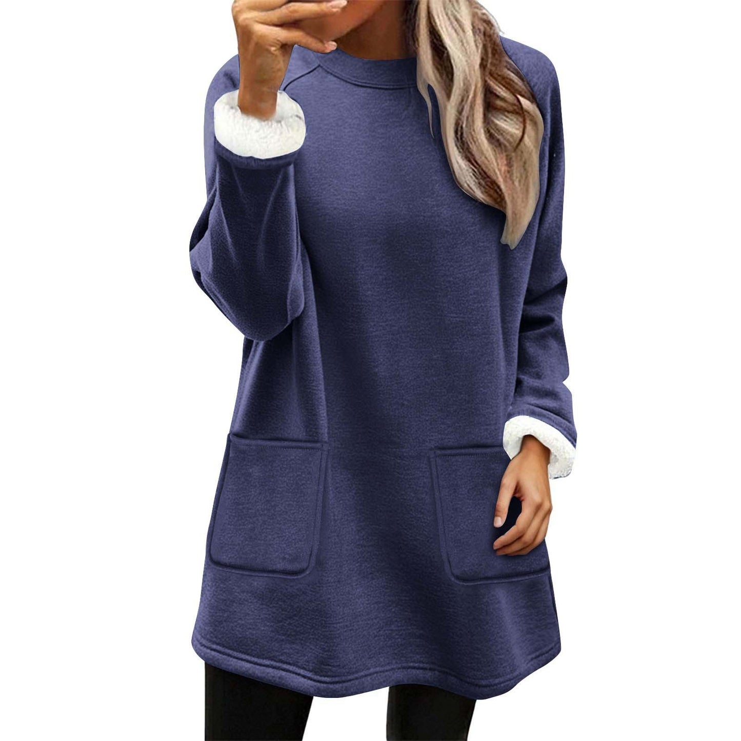 Christmas Snowman Digital Printing Casual Wide-sleeved Veet Women's Sweater, Sweater