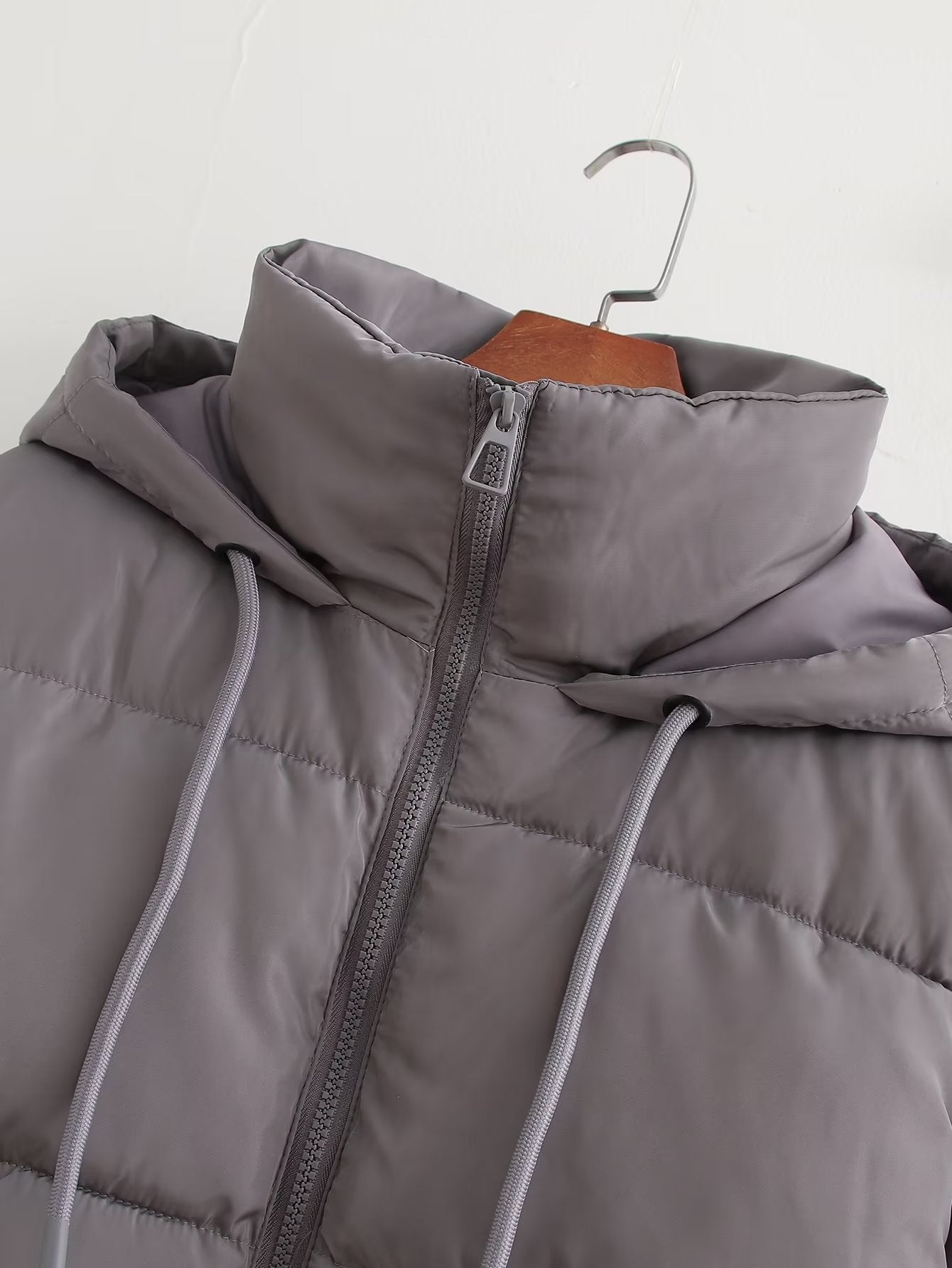 Women's French Style Seven Colors Hood Cotton Coats