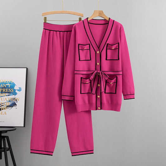 Women's Mid-length Knitted Autumn Temperament Leisure Fashion Pants