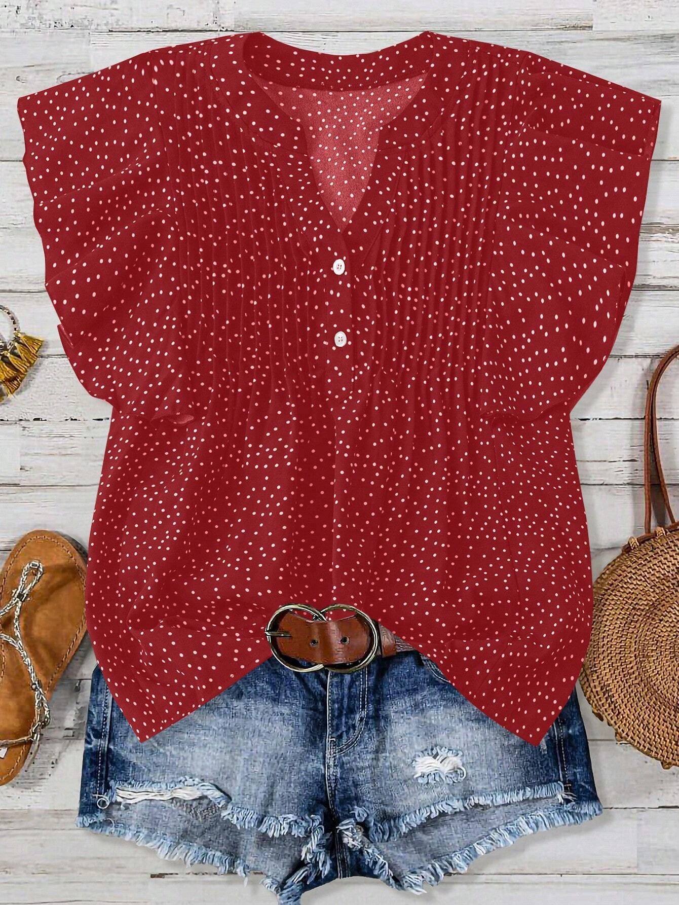 Unique Elegant Princess Sleeves Chiffon Shirt Tops
