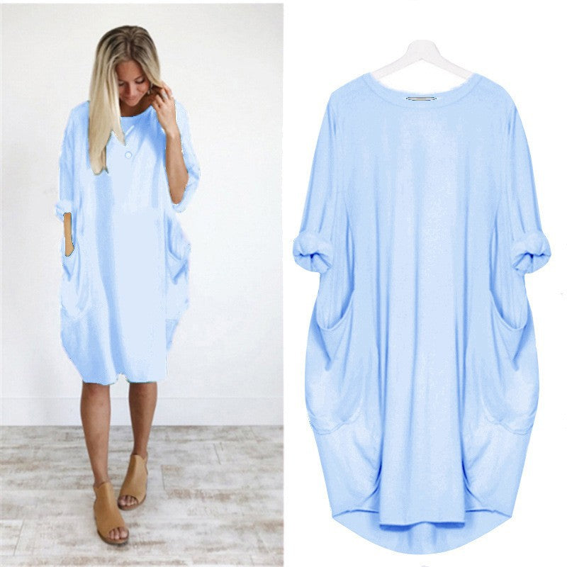 Women's Fashion Casual Mid-length Elegant Graceful Dress