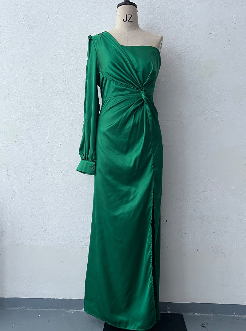 Women's Spring Dress Fashionable Temperament Cinched Waist Dresses