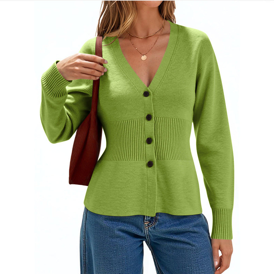 Female Elegant Graceful Easy Matching Waisted Sweaters