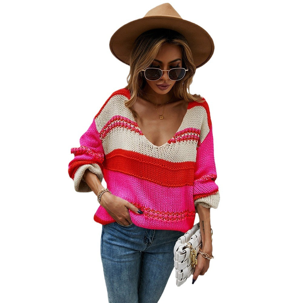 New Women's Spring Loose Large Pullover Sweaters