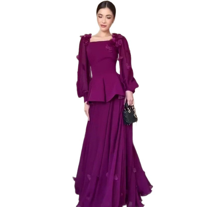 Women's Autumn Elegant Beautiful Retro Long Sleeve Dresses