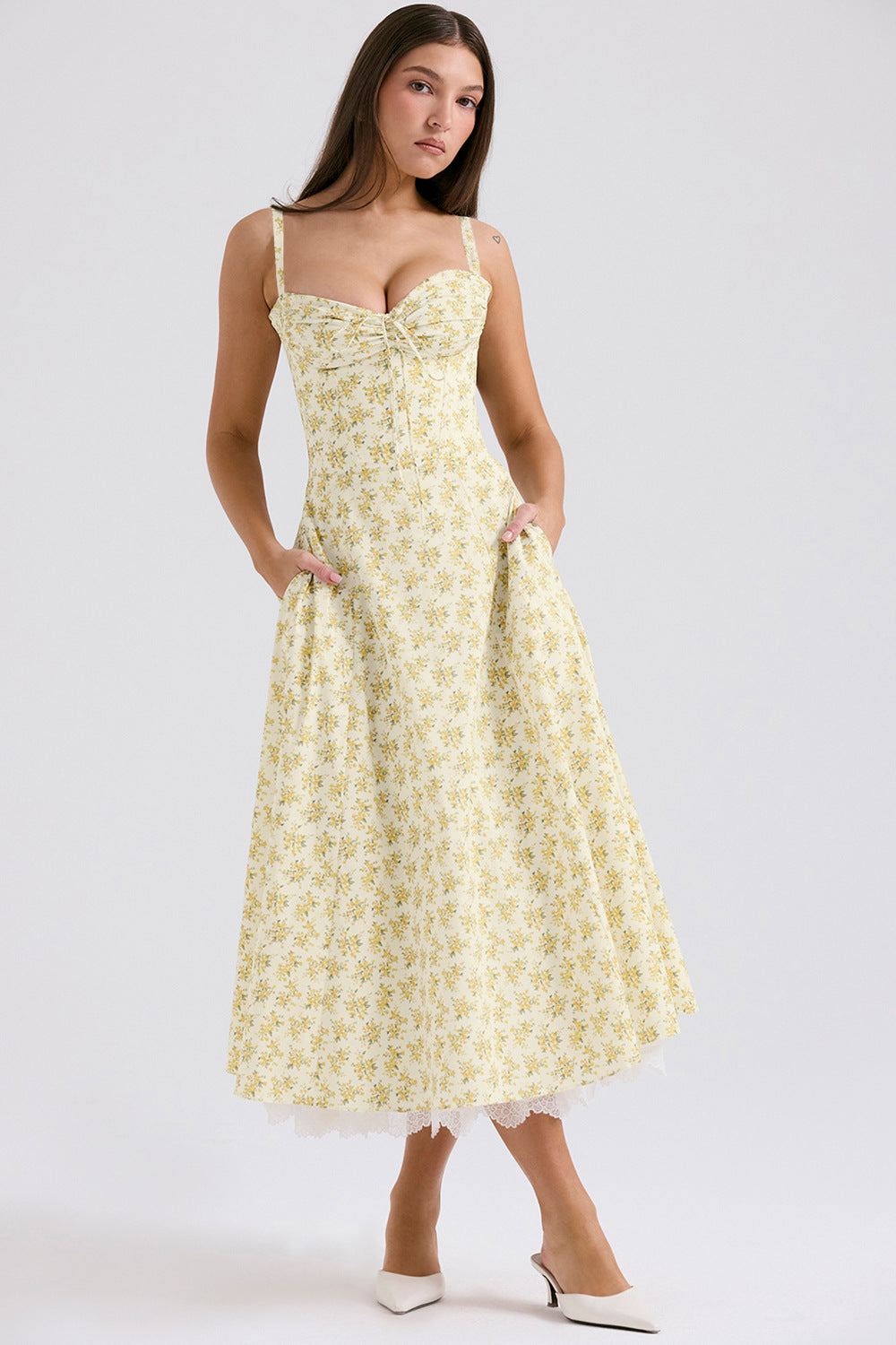 Series French Summer Strap Gentle Dress Dresses