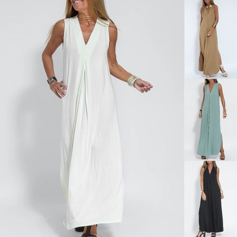 Beautiful Women's Solid Color Pullover Set Dress