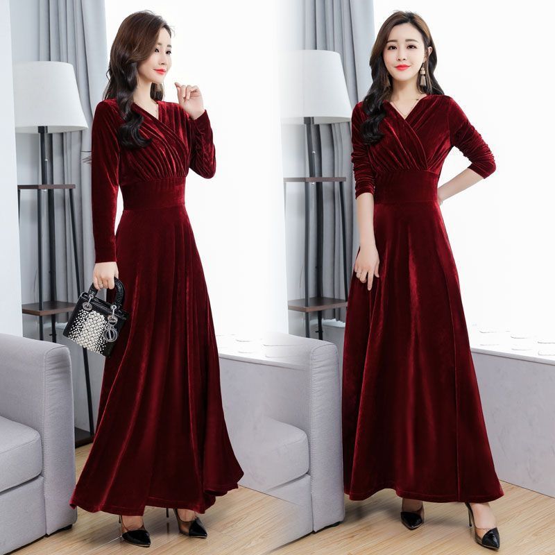 Women's Spring Long Graceful Sleeve Autumn Dress