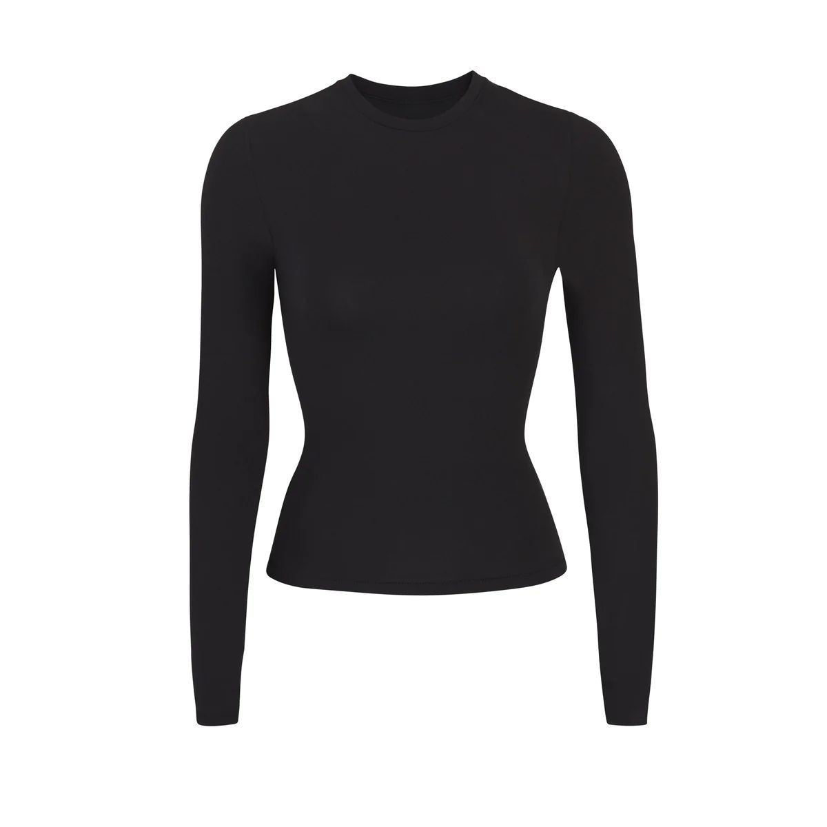 Women's Style Solid Color Round Neck Long Blouses