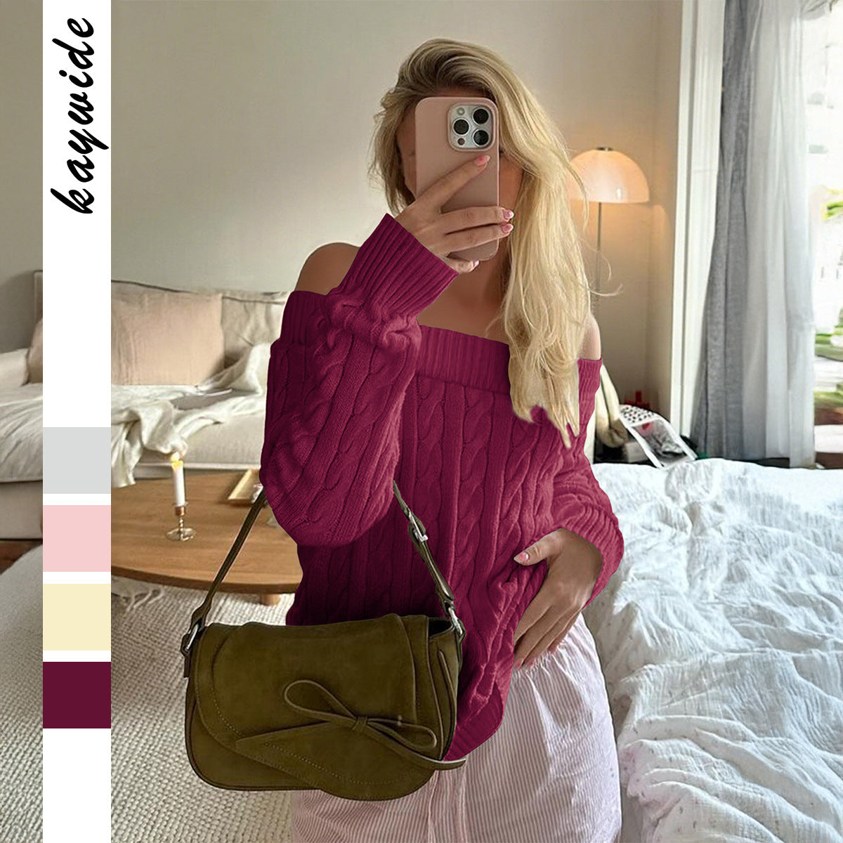 Women's Leisure Commute Solid Color Long Sleeve Sweaters