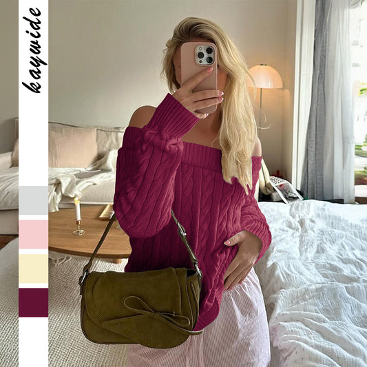 Women's Leisure Commute Solid Color Long Sleeve Sweaters