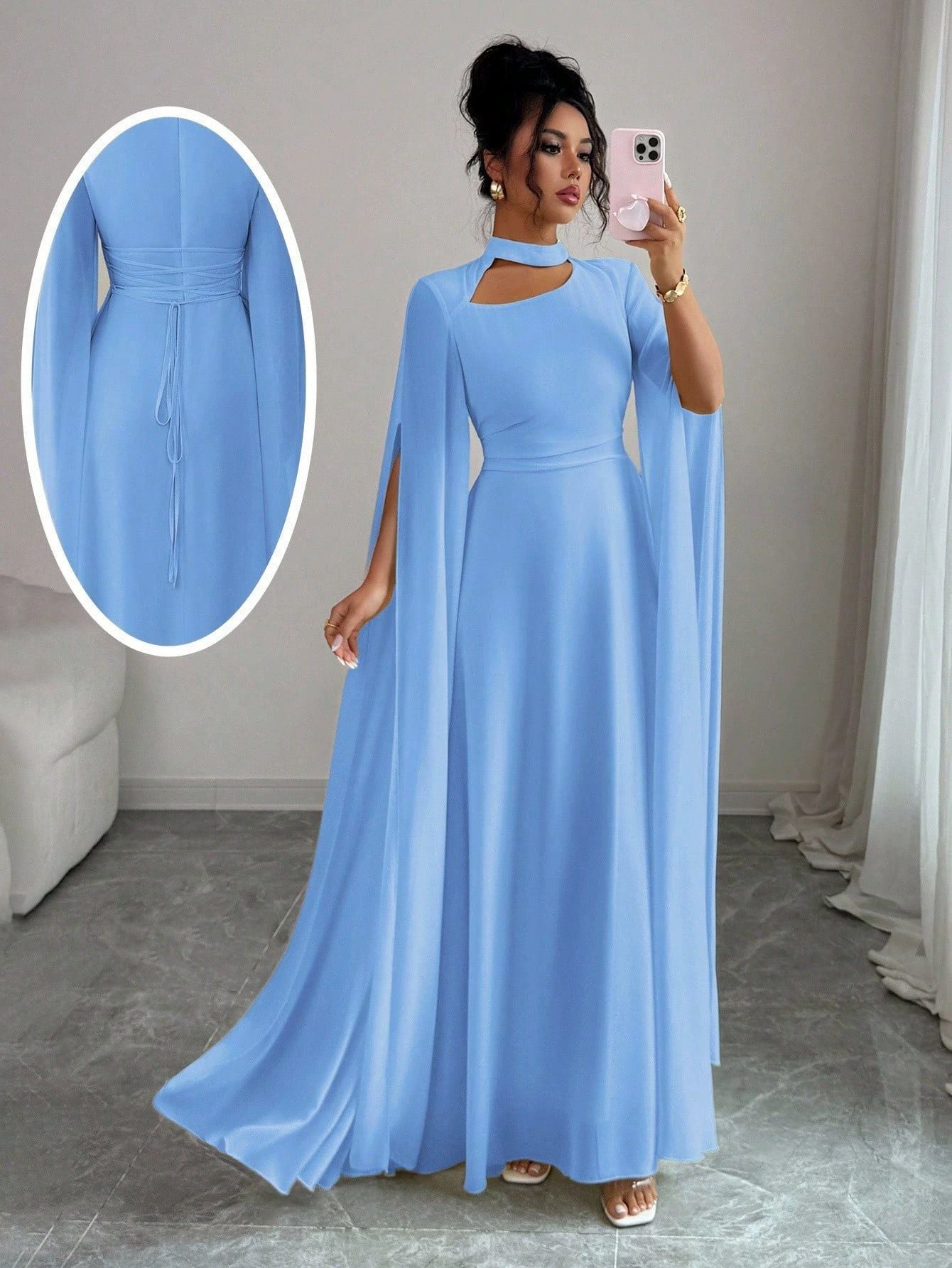Women's Solid Color Dress Puff Sleeve Luxury Dresses