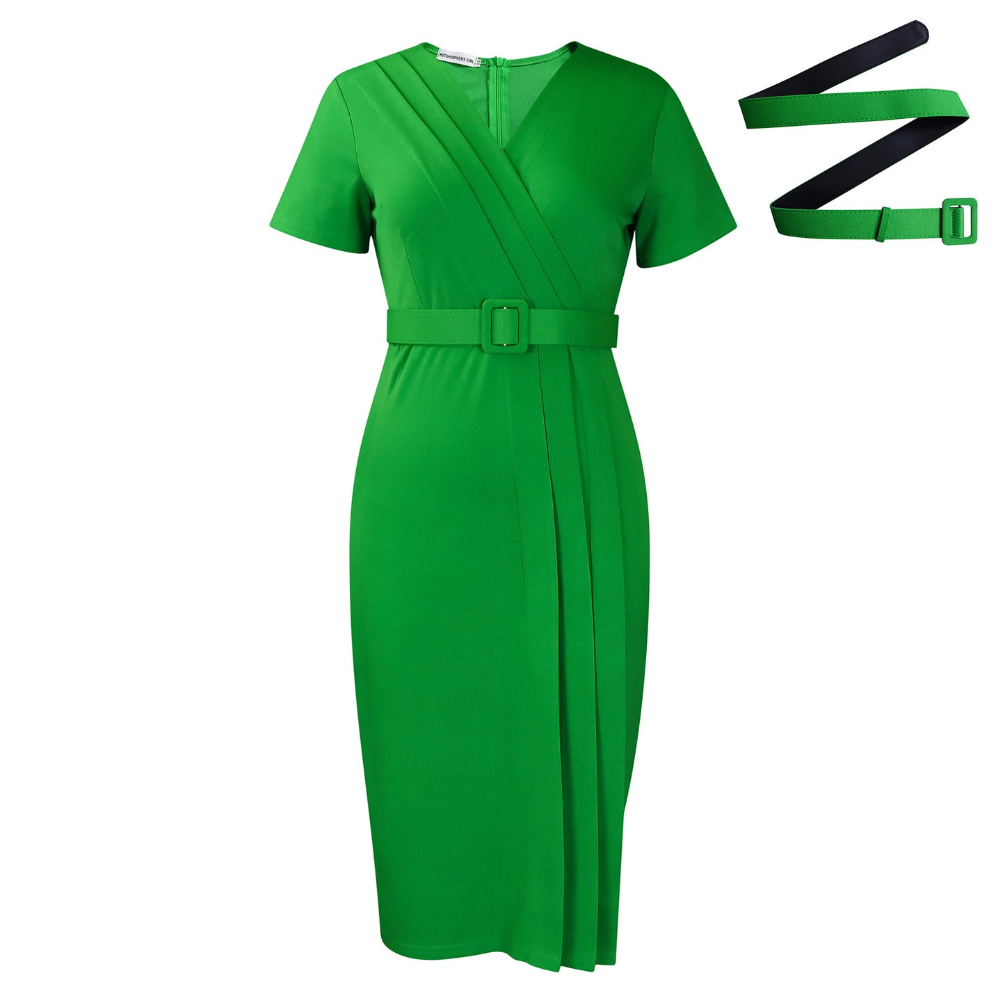 Women's Summer Sleeve Tight Waist Solid Color Skirts