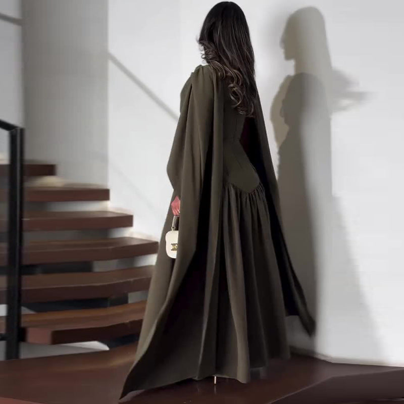 Women's Irregular Stitching Green Fashion Dress Dresses