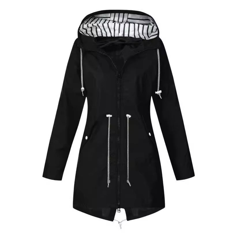 Women's Zipper Shell Three-in-one Outdoor Hooded Mountaineering Coats