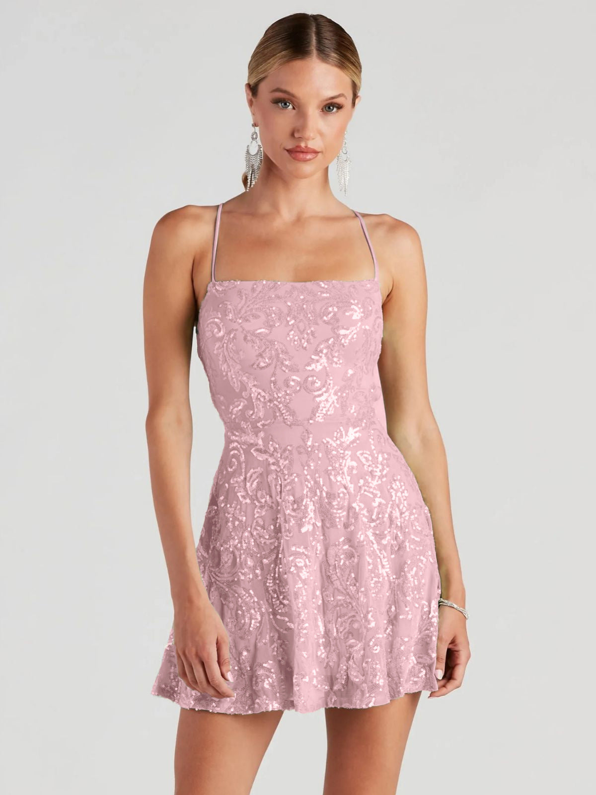Sequined Summer Sequin Nightclub Party Dress Dresses