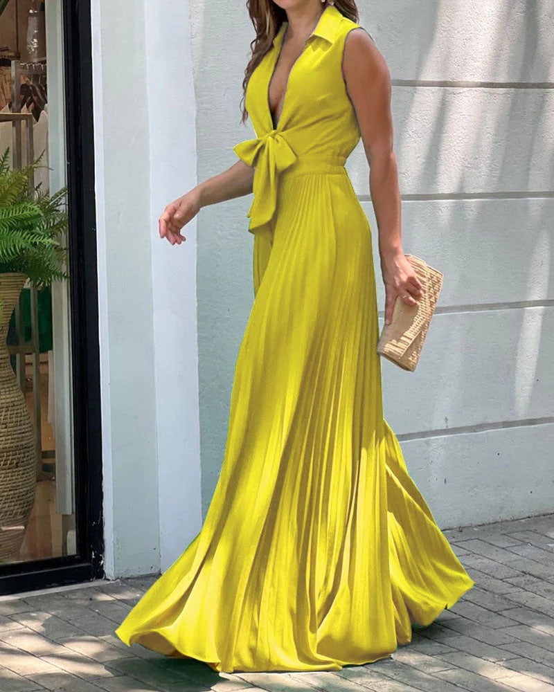 Women's Autumn Fashion Long Sleeve Lapel Loose Jumpsuits