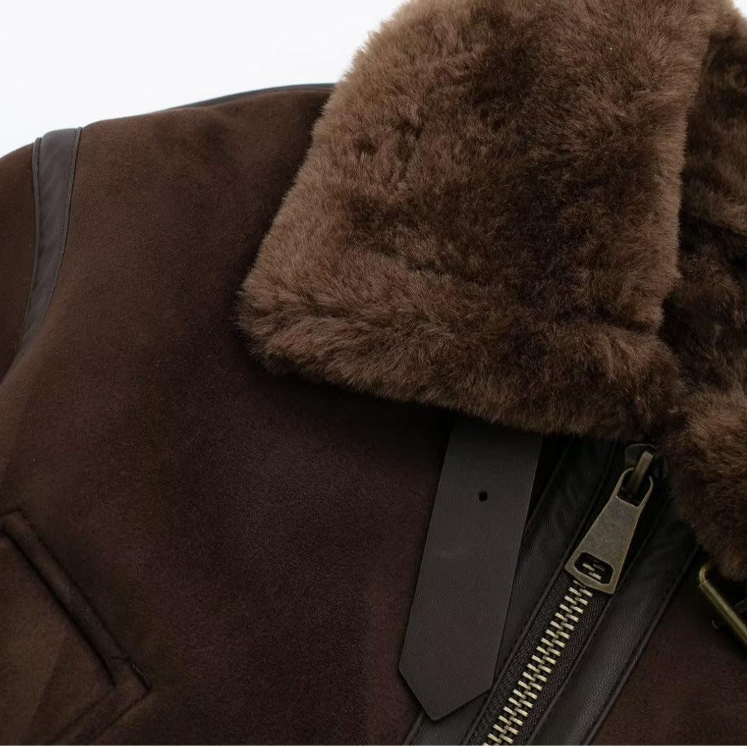 Women's Durable Retro Solid Color Double-sided Coats