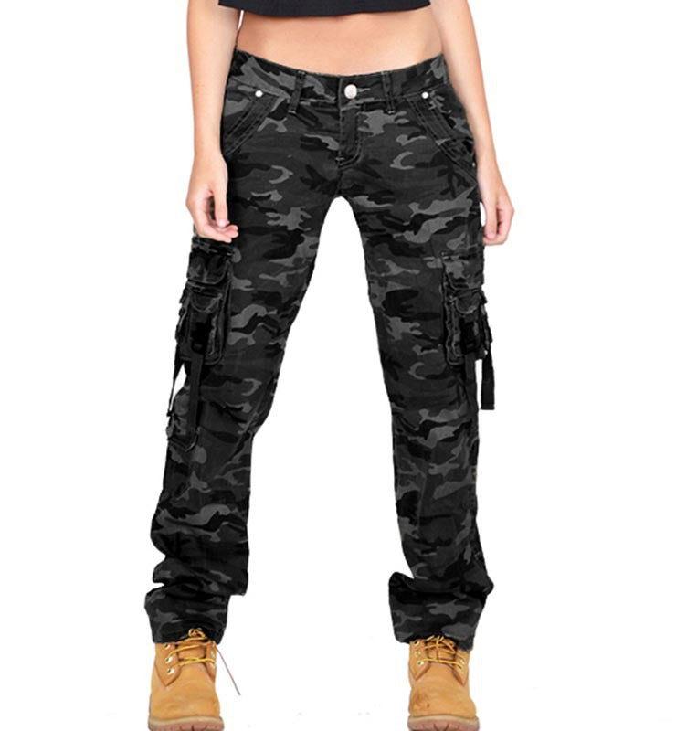 Women's Camouflage Loose Outdoor Casual Sports Overalls Pants