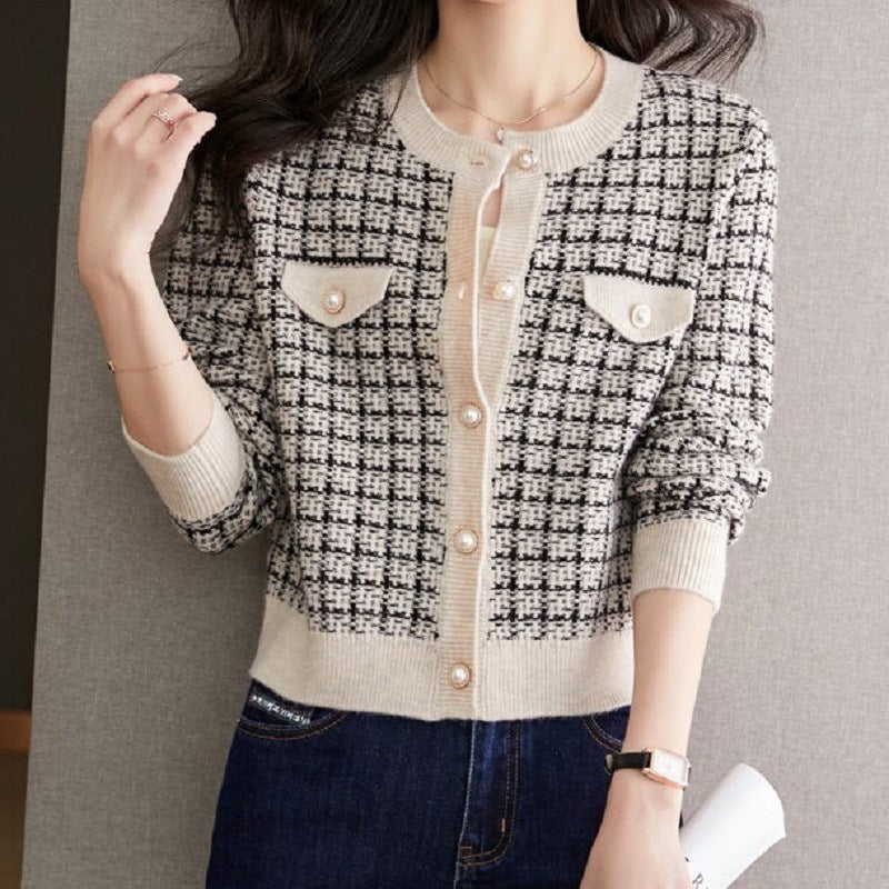 Women's High-grade Elegant Style Knitted French Western Women's Sweater