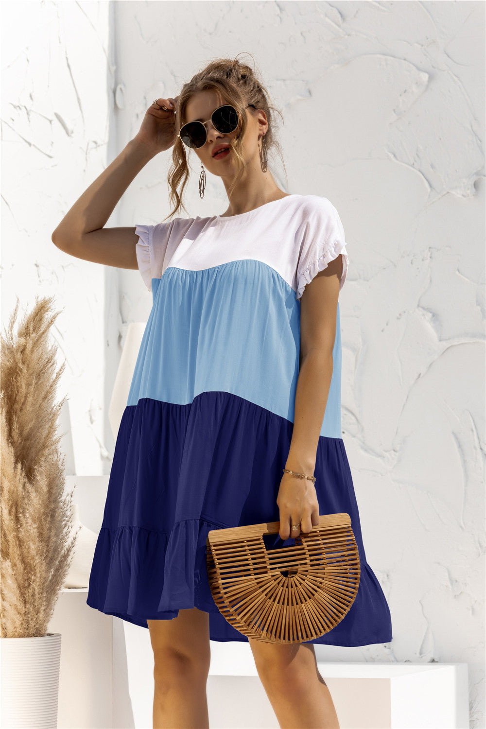 Versatile Popular Creative Loose Multicolor Dress Dresses
