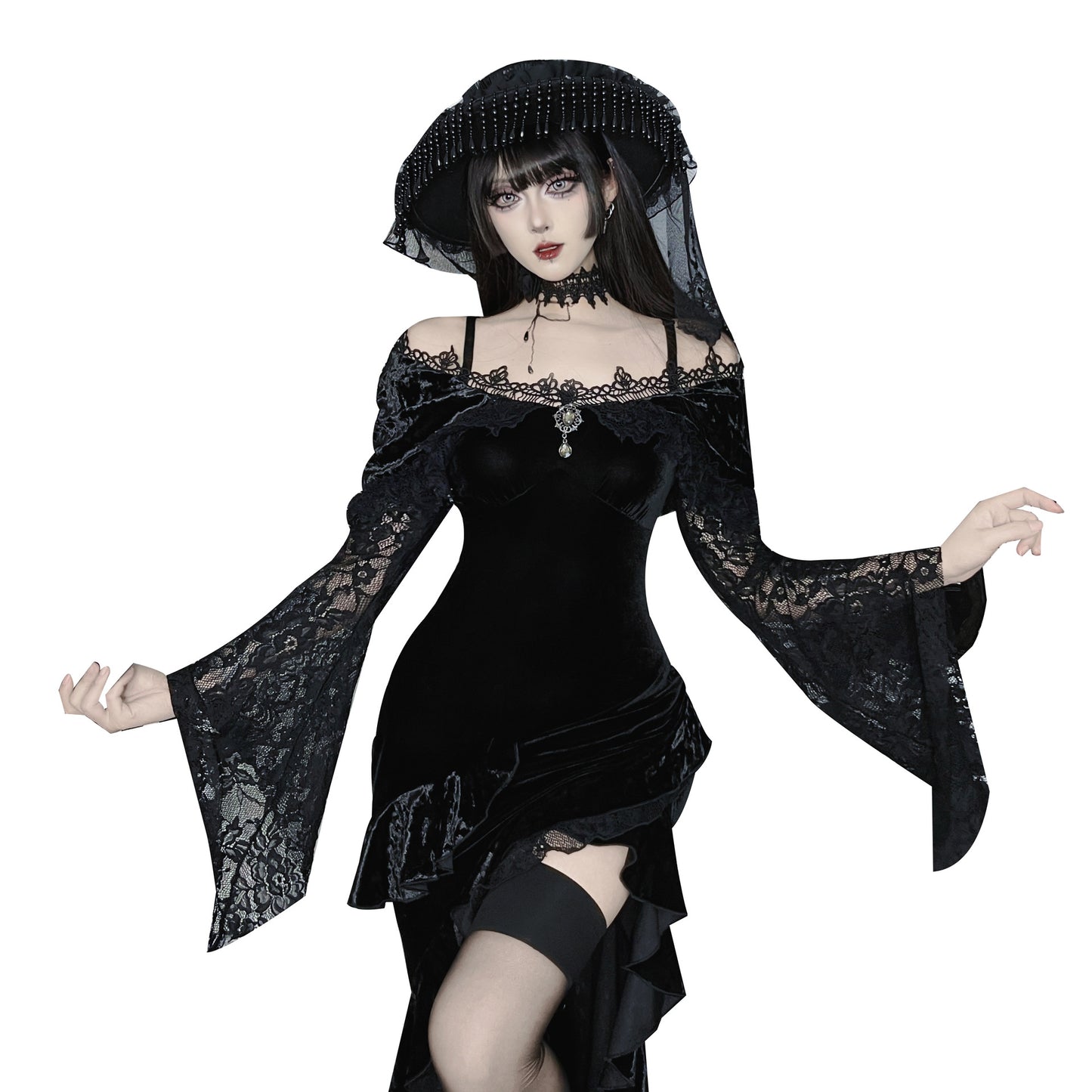Asian Culture Autumn Veet Dress Sexy Dresses