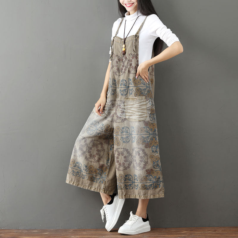 Women's Washed Casual Mori Style Wide Leg Pants