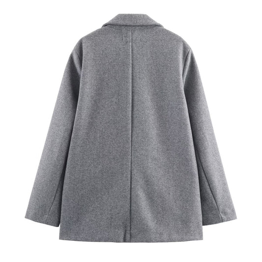 Women's Creative Fashion Single Button Soft Coats