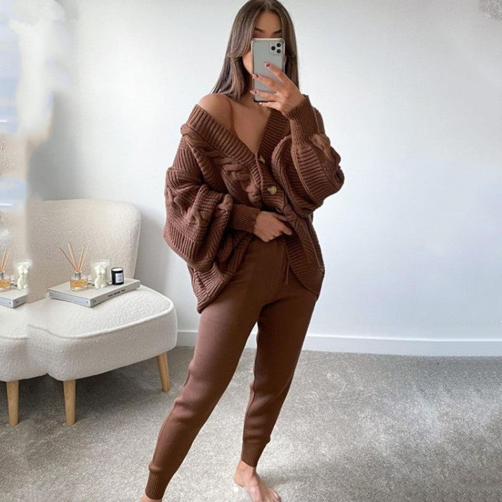 Women's Fashion Solid Color Slimming Long Sleeve Sweater
