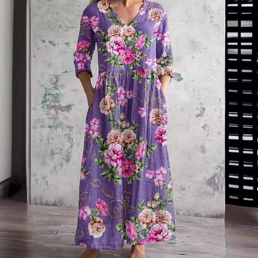 Women's Summer Loose Fashion Printing Dress Dresses
