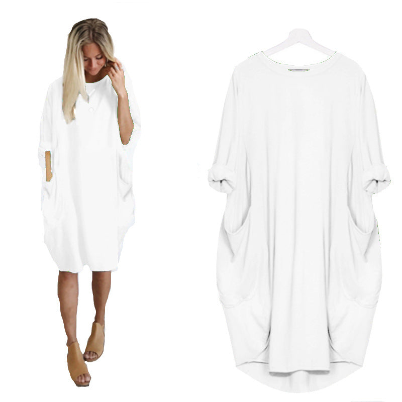 Women's Fashion Casual Mid-length Elegant Graceful Dress