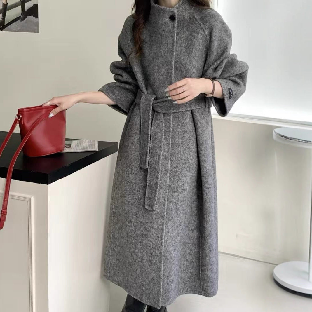 Women's Collar Design Sense Idle Double-sided Woolen Temperament Coats
