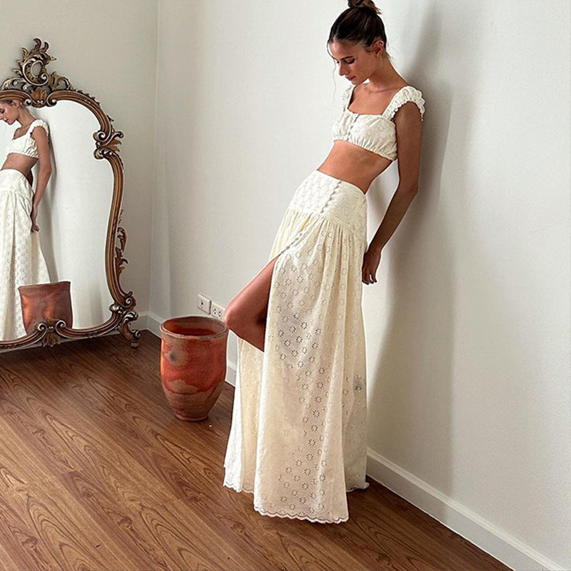 Women's Temperament Slimming Midriff Outfit Sling Beach Suits