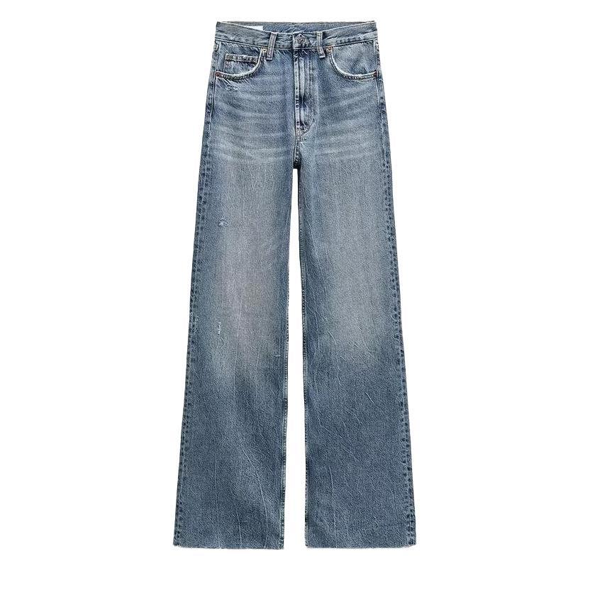 Spring Wide Leg High Waist Long Pants