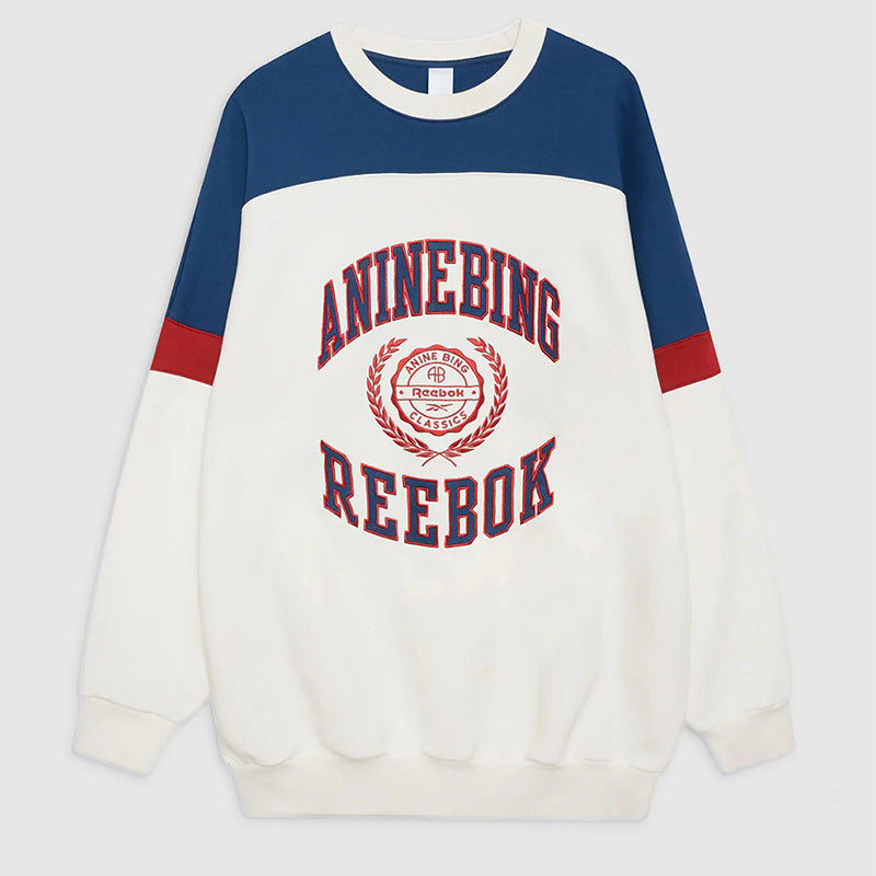 Women's Autumn North American Niche Front Letter Affixed Cloth Sweaters