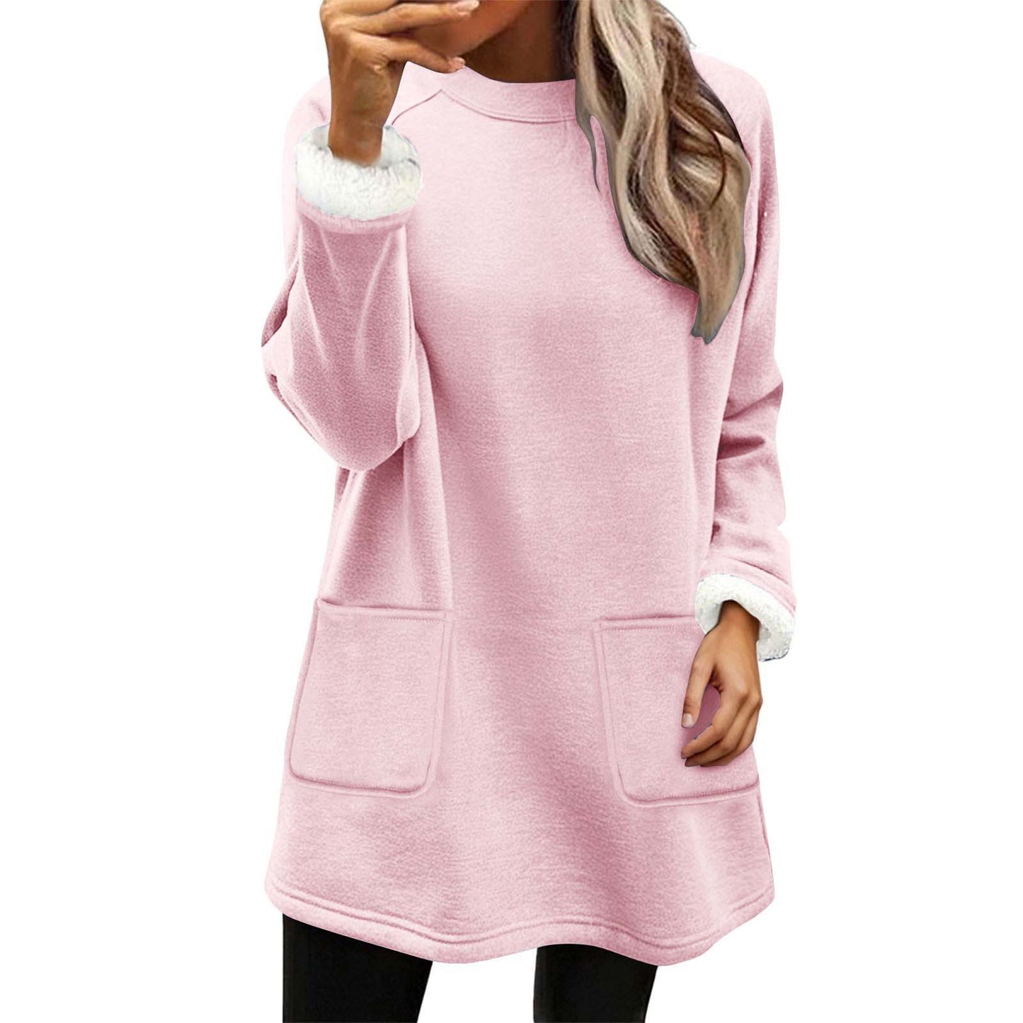 Christmas Snowman Digital Printing Casual Wide-sleeved Veet Women's Sweater, Sweater