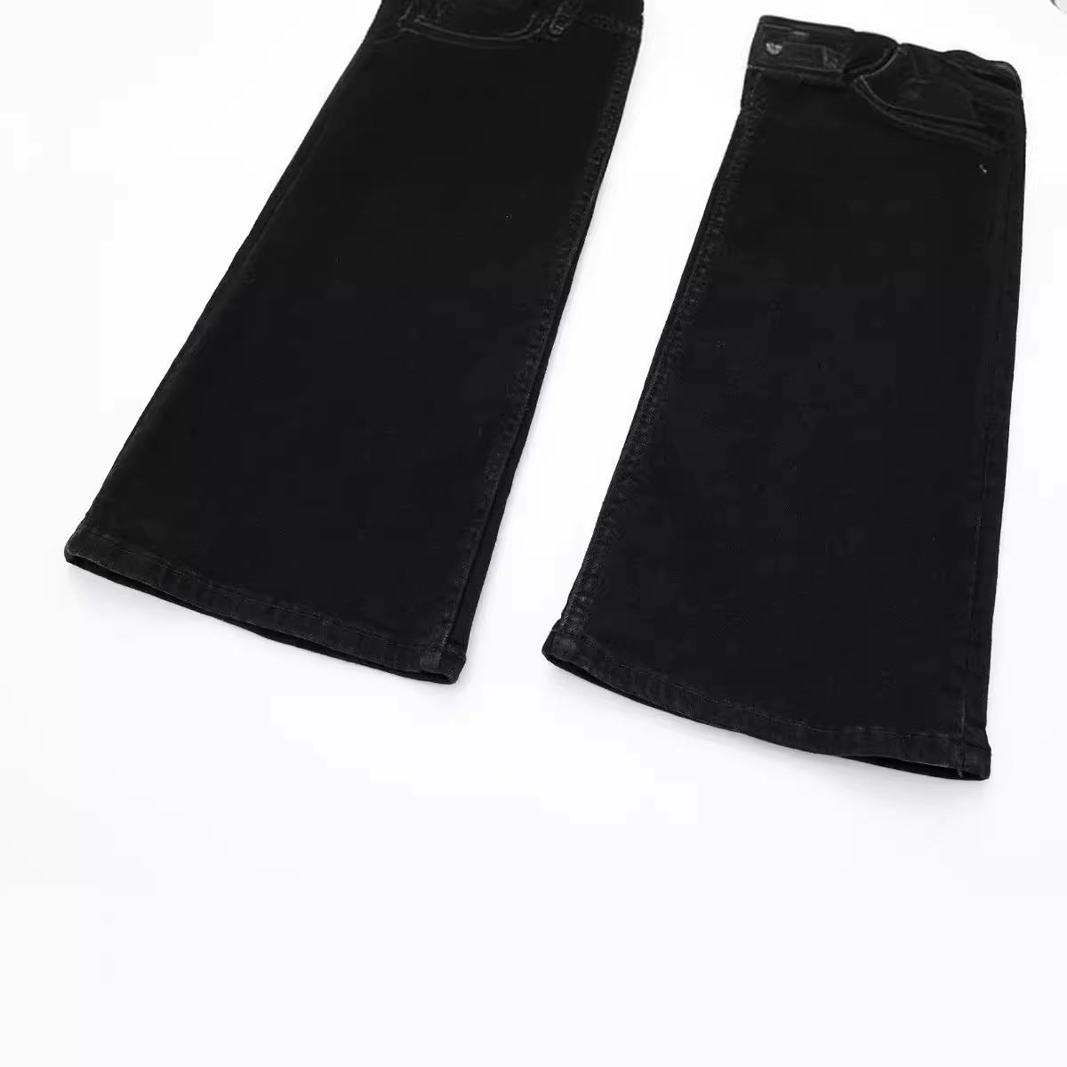 Women's Creative French Style Long Flared Jeans