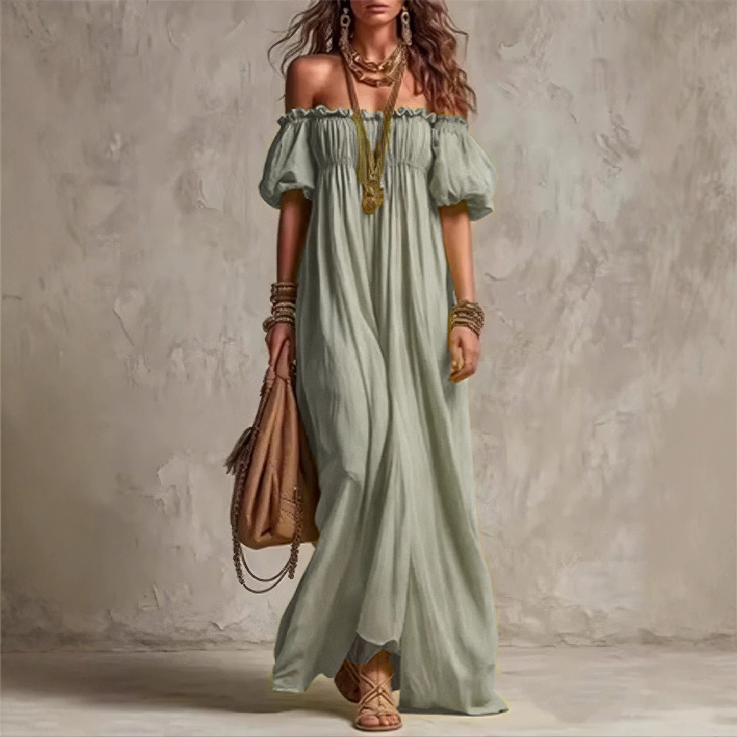 Summer Elegant Casual Loose Lazy Puff Dress