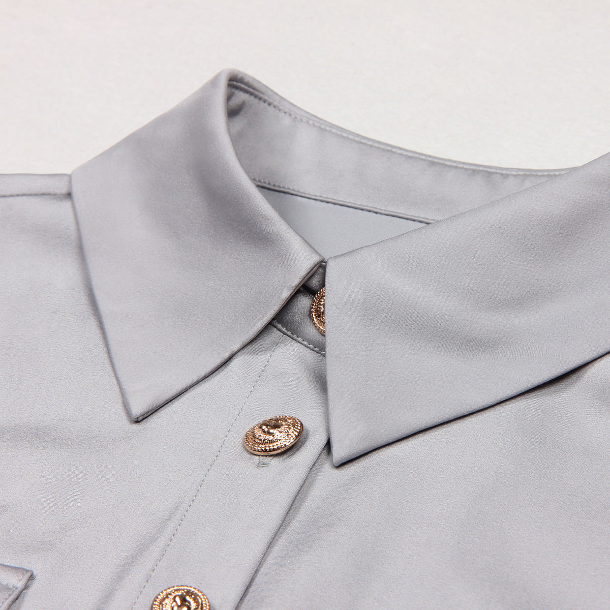 Elegant Satin Shirt Comfortable Versatile Casual Blouses