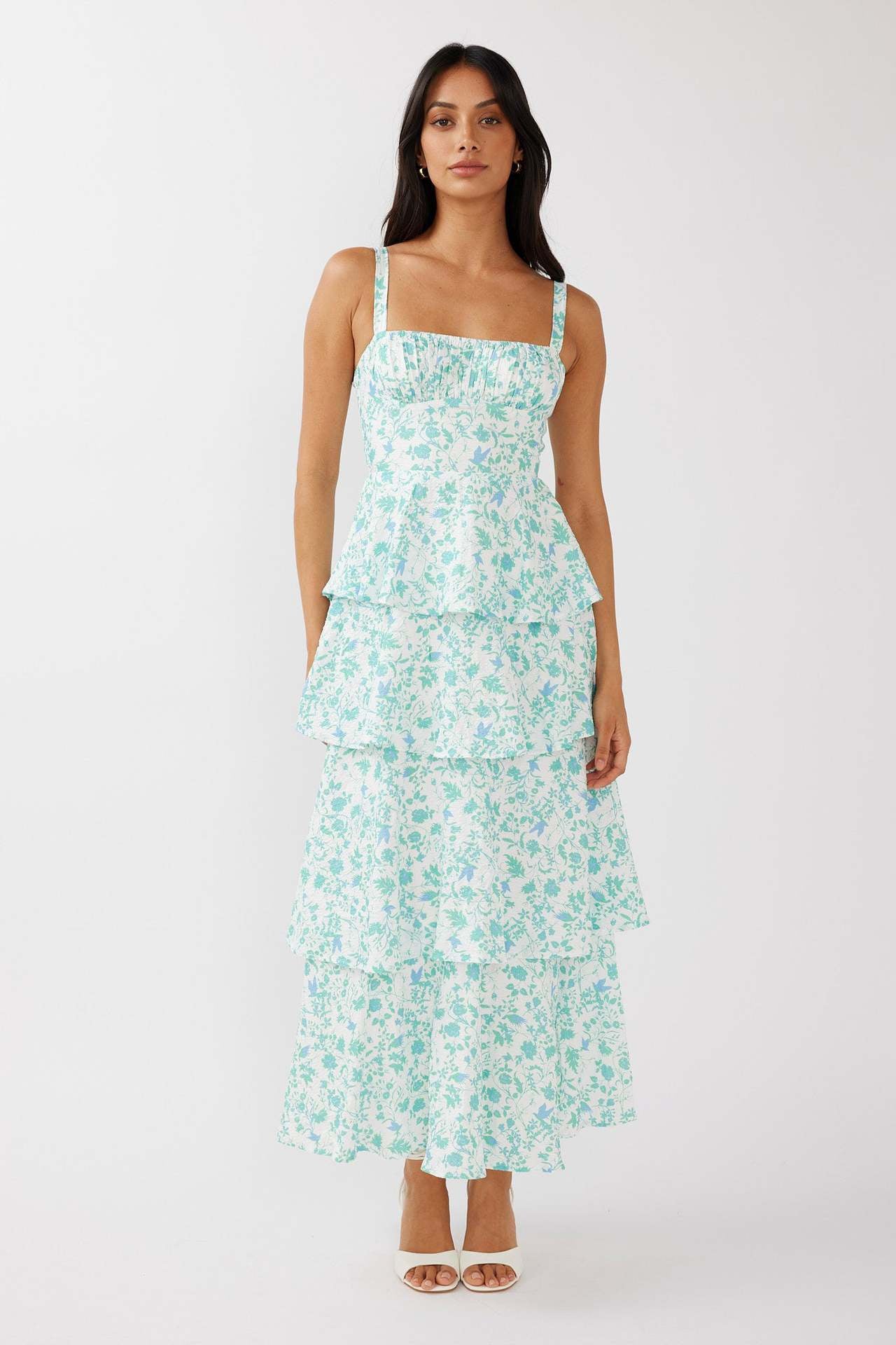 Bow Floral Dress Holiday Party Temperament Dresses
