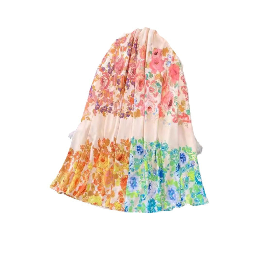 Temperament Flying Sleeves Slimming Mid-length A- Line Printed Dresses
