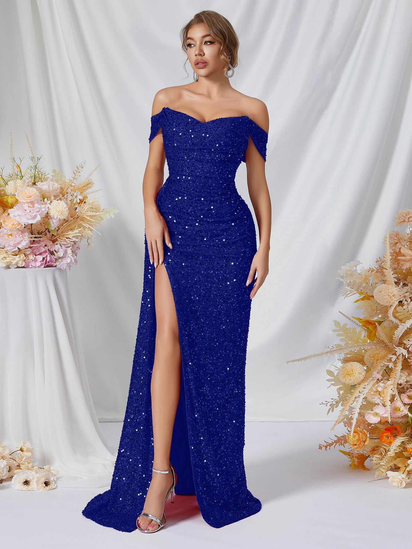 Women's Sequin Tube High-grade Party Dinner Fishtail Tops