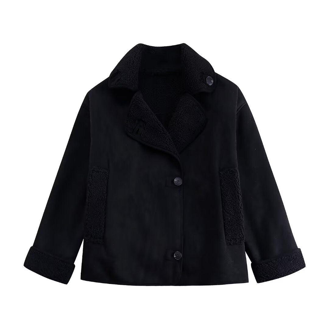 Women's Unique Loose Fur Thermal Clothes Jackets