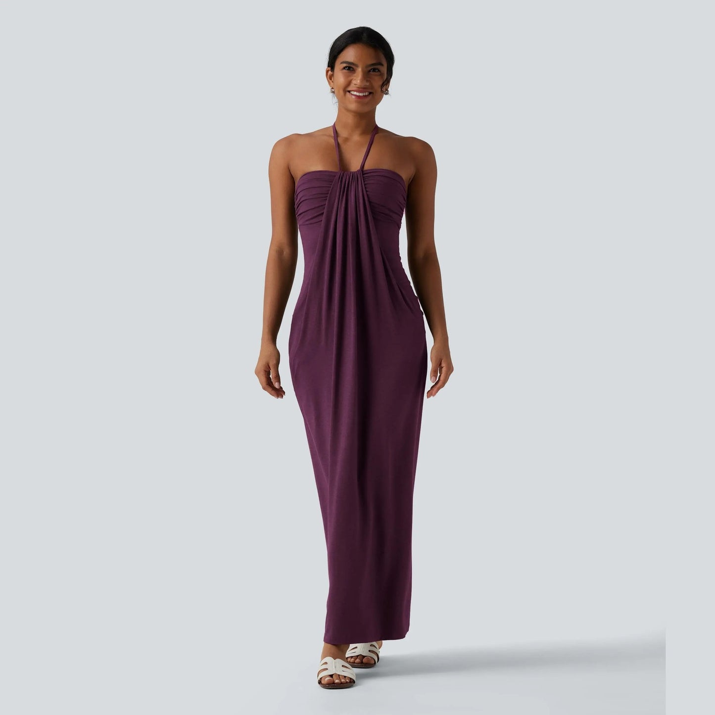 Women's Style Pure Color Tied Sexy Backless Clothing