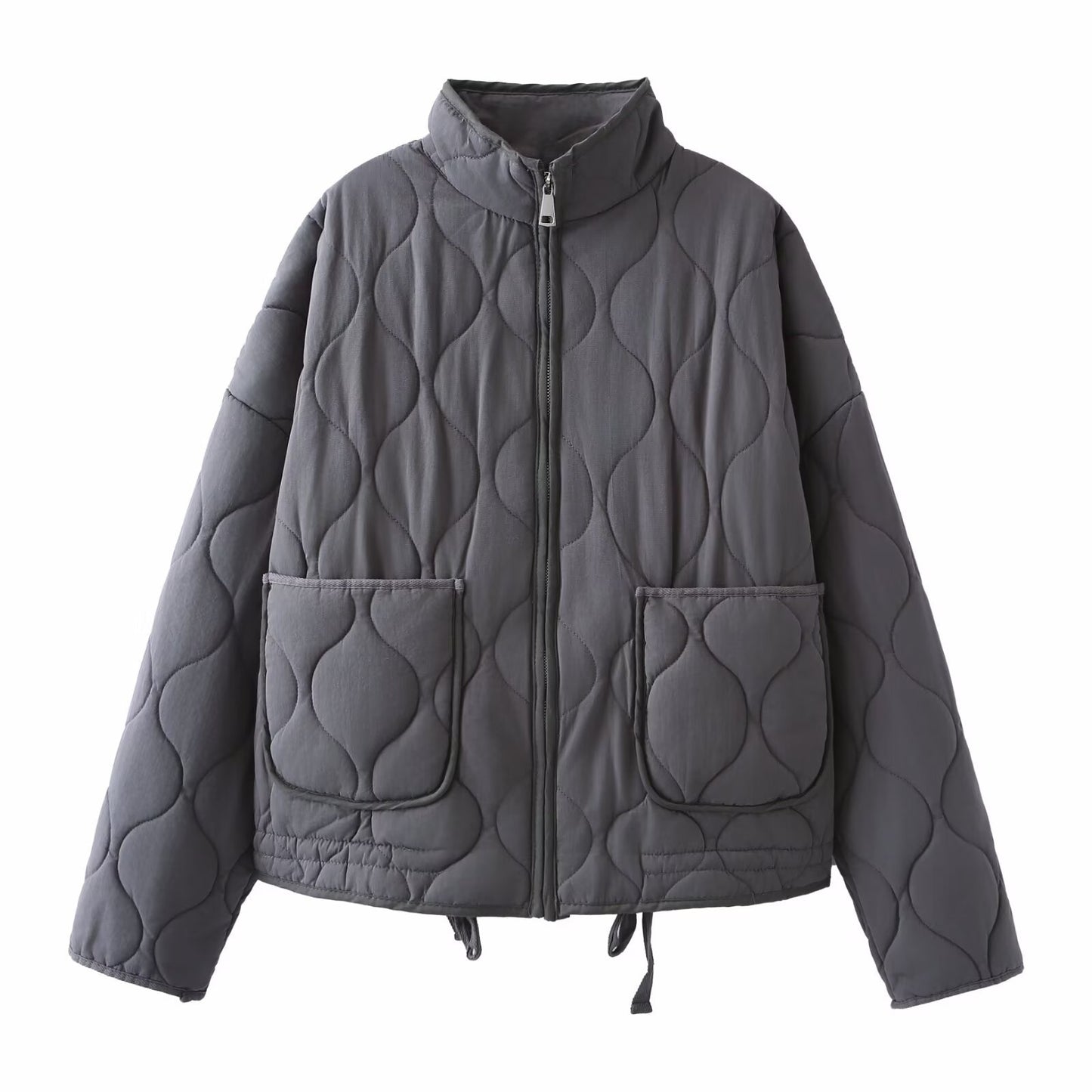 Women's Winter Wadded Loose Quilted Cotton Stand Coats