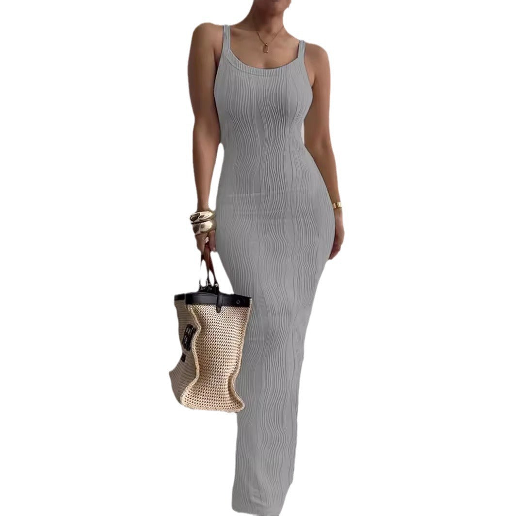 Beautiful Women's Summer Tight Sleeveless Elegant Dress