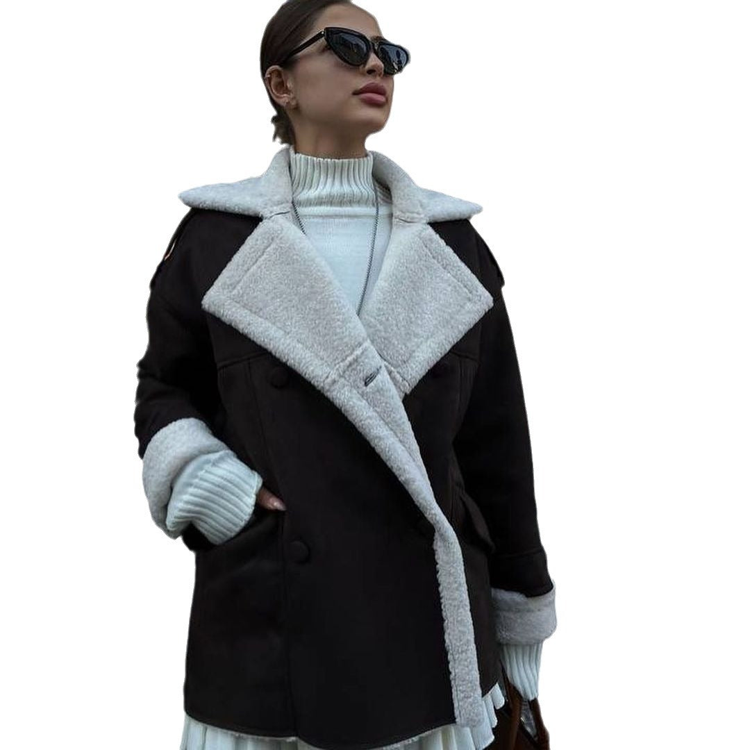 Women's Wear Leather Fur Integrated Casual Versatile Jackets