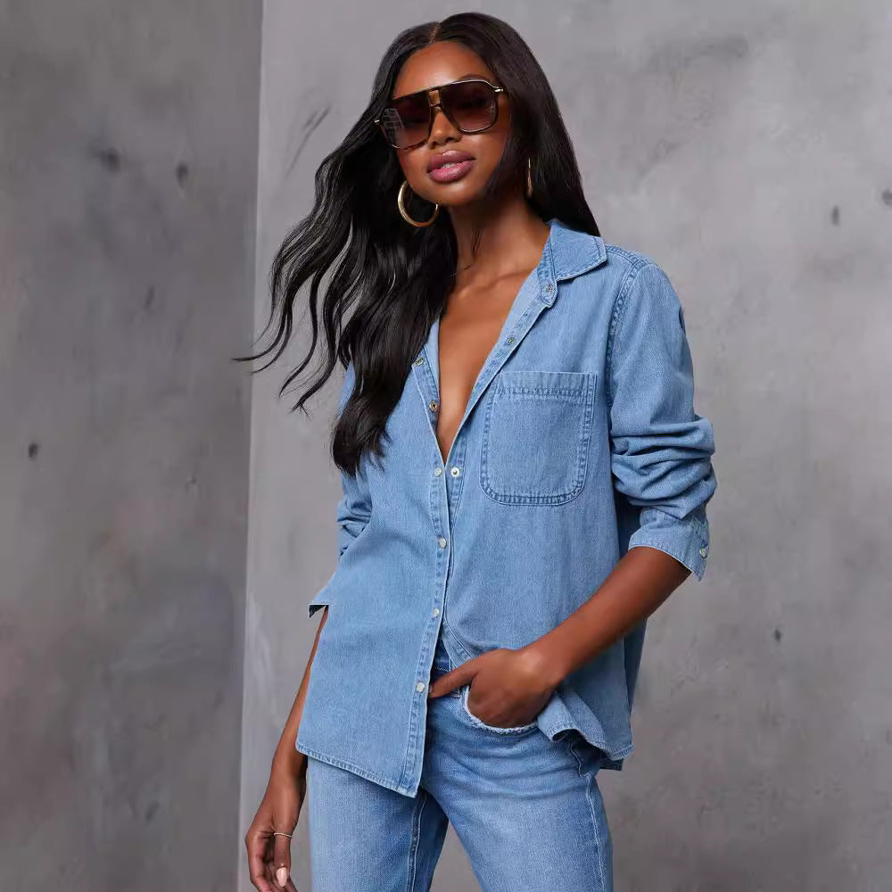 Women's Denim Shirt Autumn Fashion Casual Versatile Jackets