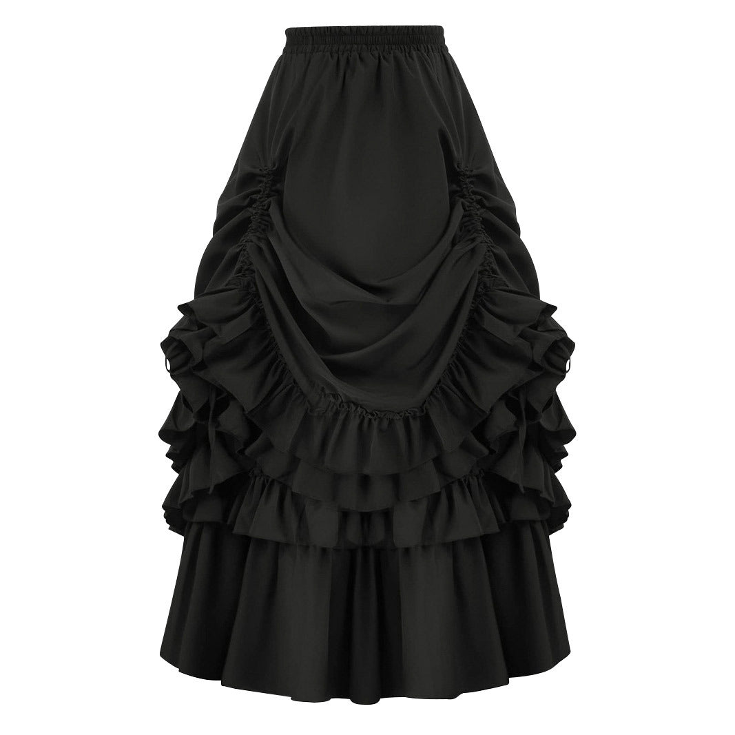 Women's Retro Victorian Half-length Swing Performance Wear Skirts