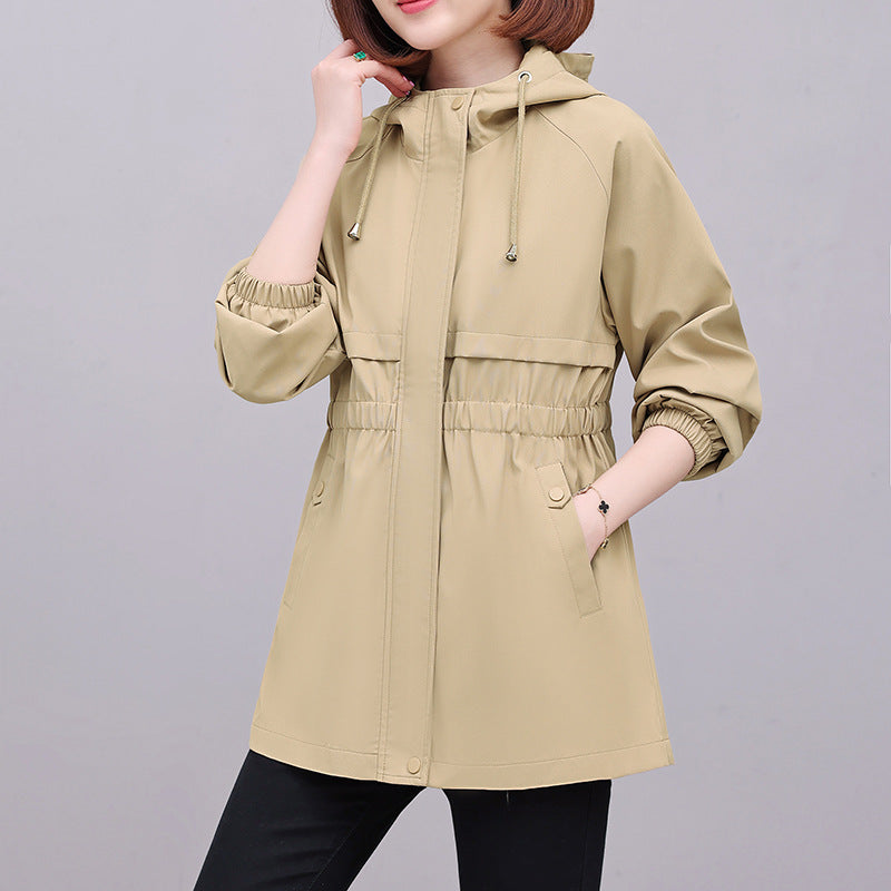 Women's Fleece Trench Thickened Warm Mid-length Casual Coats